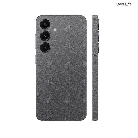 Dán Skin Samsung Galaxy S25 Series Vân Nổi PATTERN AZ Xám | UVPT06