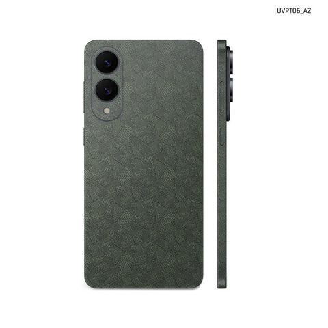 Dán Skin Samsung Galaxy S25 Series Vân Nổi PATTERN AZ Xanh Midnight | UVPT06