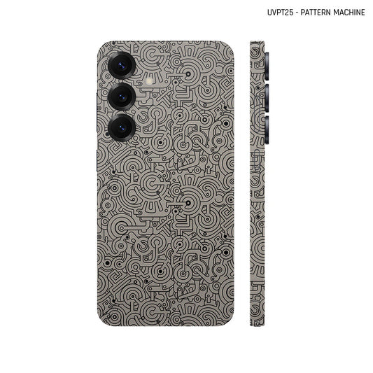 Dán Skin Samsung Galaxy S25 Series Vân Nổi Pattern Machine Titan | UVPT25