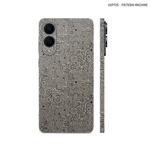 Dán Skin Samsung Galaxy S25 Series Vân Nổi Pattern Machine Titan | UVPT25