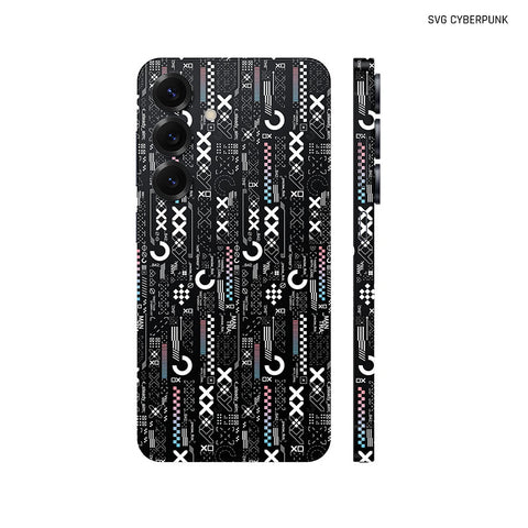Dán Skin Samsung Galaxy S24 Series Chủ Đề SVG | SVG CYBERPUNK Đen