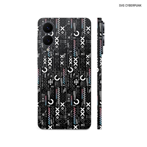 Dán Skin Samsung Galaxy S25 Series Chủ Đề SVG | SVG CYBERPUNK Đen