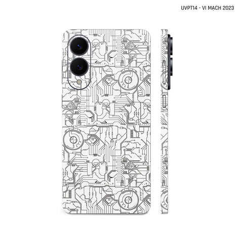 Dán Skin Samsung Galaxy S25 Series Vân Nổi Vi Mạch 2023 Trắng | UVPT14