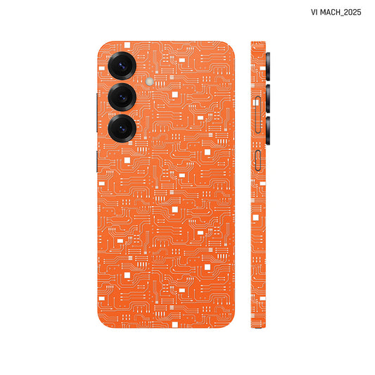 Dán Skin Samsung Galaxy S25 Series Vân Nổi Vi Mạch 2025 Cam