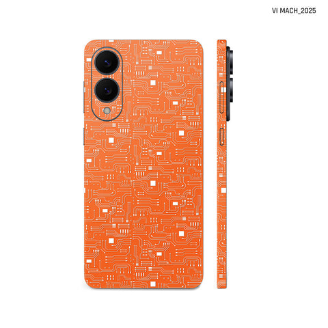 Dán Skin Samsung Galaxy S25 Series Vân Nổi Vi Mạch 2025 Cam
