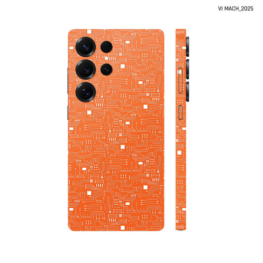 Dán Skin Samsung Galaxy S25 Series Vân Nổi Vi Mạch 2025 Cam