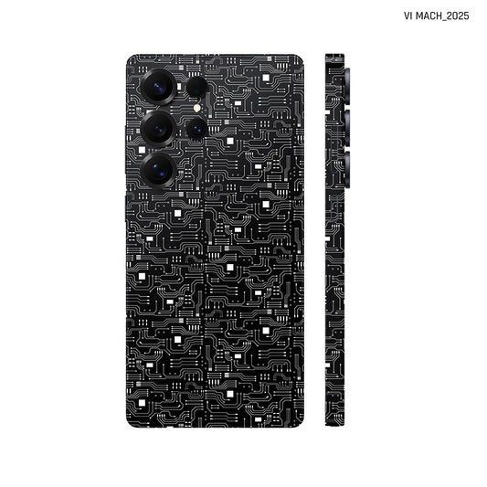 Dán Skin Samsung Galaxy S25 Series Vân Nổi Vi Mạch 2025 Đen