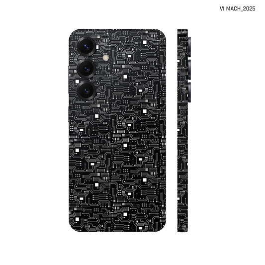Dán Skin Samsung Galaxy S25 Series Vân Nổi Vi Mạch 2025 Đen