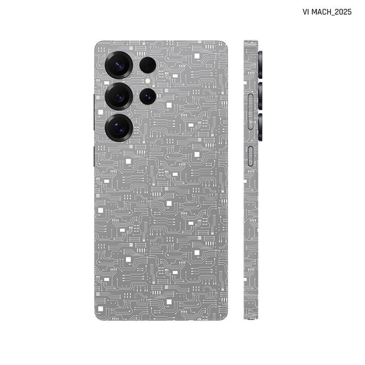 Dán Skin Samsung Galaxy S25 Series Vân Nổi Vi Mạch 2025 Xám