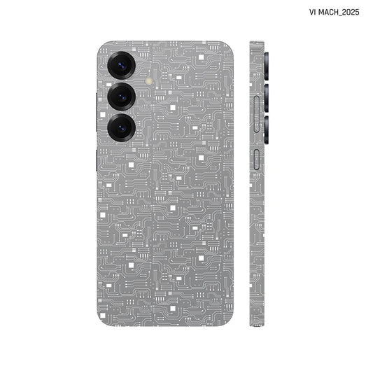 Dán Skin Samsung Galaxy S25 Series Vân Nổi Vi Mạch 2025 Xám