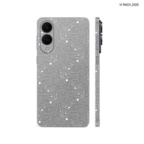 Dán Skin Samsung Galaxy S25 Series Vân Nổi Vi Mạch 2025 Xám