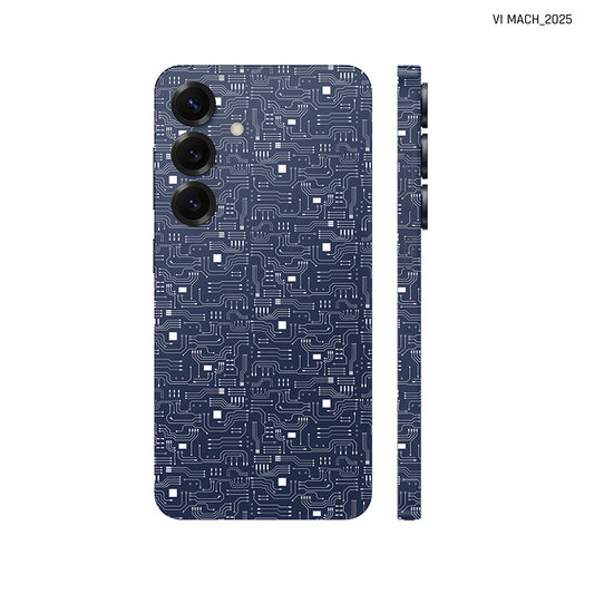 Dán Skin Samsung Galaxy S25 Series Vân Nổi Vi Mạch 2025 Xanh Navy