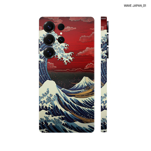 Dán Skin Samsung Galaxy S24 Series Hình Wave Japan 01