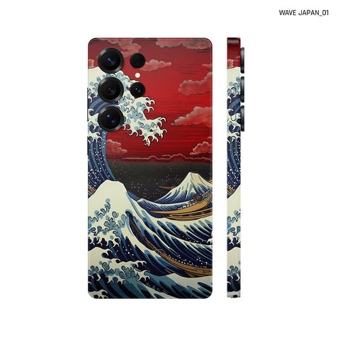 Dán Skin Samsung Galaxy S24 Series Hình Wave Japan 01