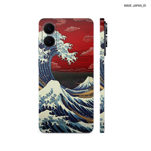 Dán Skin Samsung Galaxy S25 Series Hình Wave Japan 01