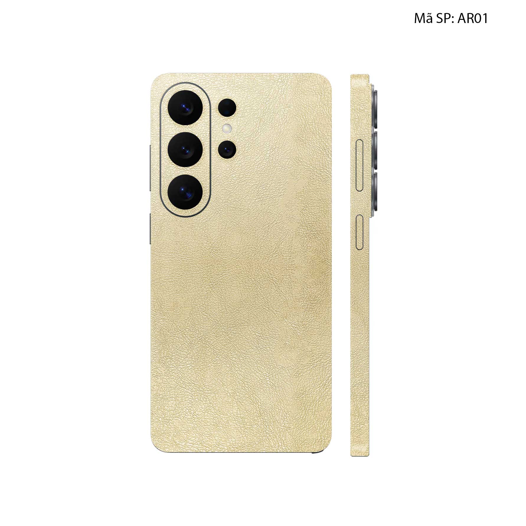 Miếng Dán Da Samsung Galaxy S26 Ultra Vân Aran Kaki | AR01