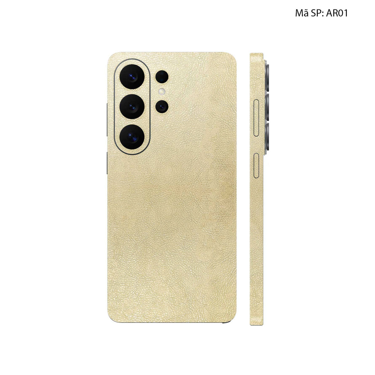 Miếng Dán Da Samsung Galaxy S26 Ultra Vân Aran Kaki | AR01