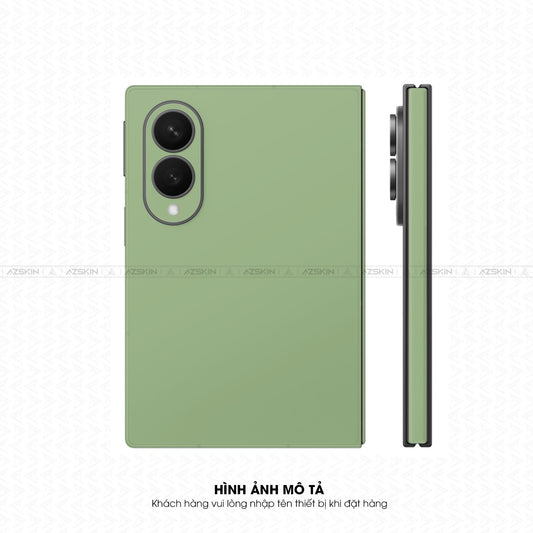 Dán Skin Galaxy Z Fold 8 Đổi Màu Xanh Lá Nhạt SKM-ST04