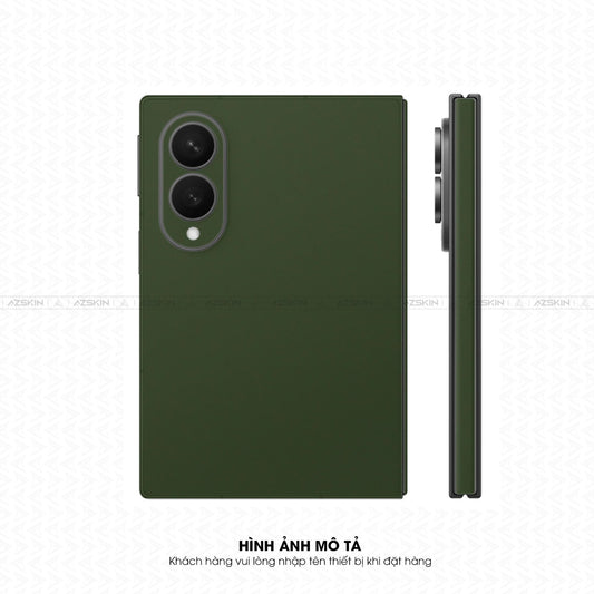 Dán Skin Galaxy Z Fold 8 | Ultra Đổi Màu Xanh Quân Đội | SKM-ST12