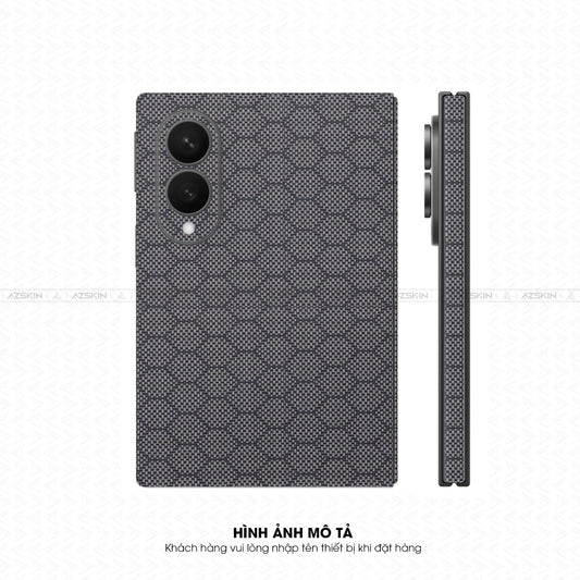Dán Skin Galaxy Z Fold 8 | Ultra Vân Carbon Fiber Xám | SKM-CA08