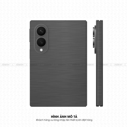 Dán Skin Galaxy Z Fold 8 | Ultra Vân Titan Xước Đen Xám | SKM-TT03