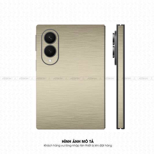 Dán Skin Galaxy Z Fold 8 | Ultra Vân Titan Xước Vàng Sampanh | SKM-TT05