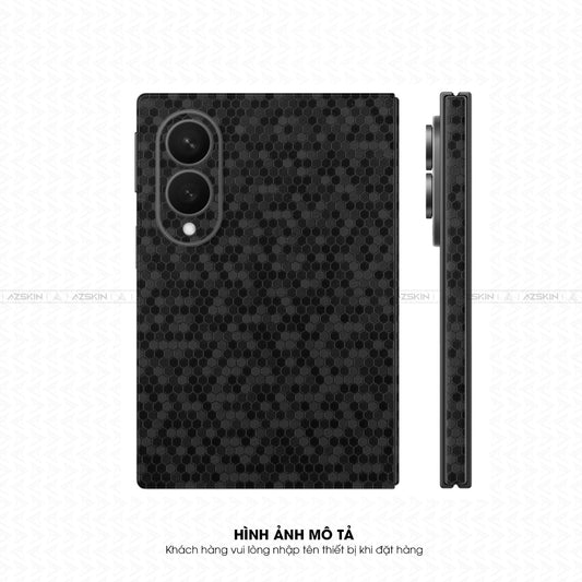 Dán Skin Galaxy Z Fold 8 Vân Tổ Ong Đen | ORACAL - HC070