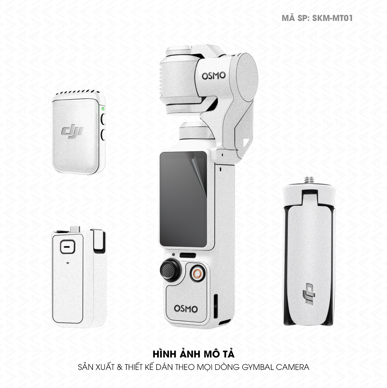 Dán Skin Gimbal Camera Đổi Màu Trắng | SKM-MT01