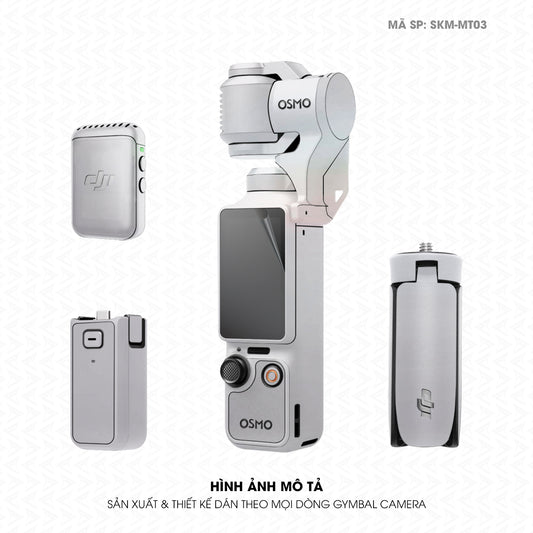 Dán Skin Gimbal Camera Đổi Màu Trắng Ngọc Trai | SKM-MT03