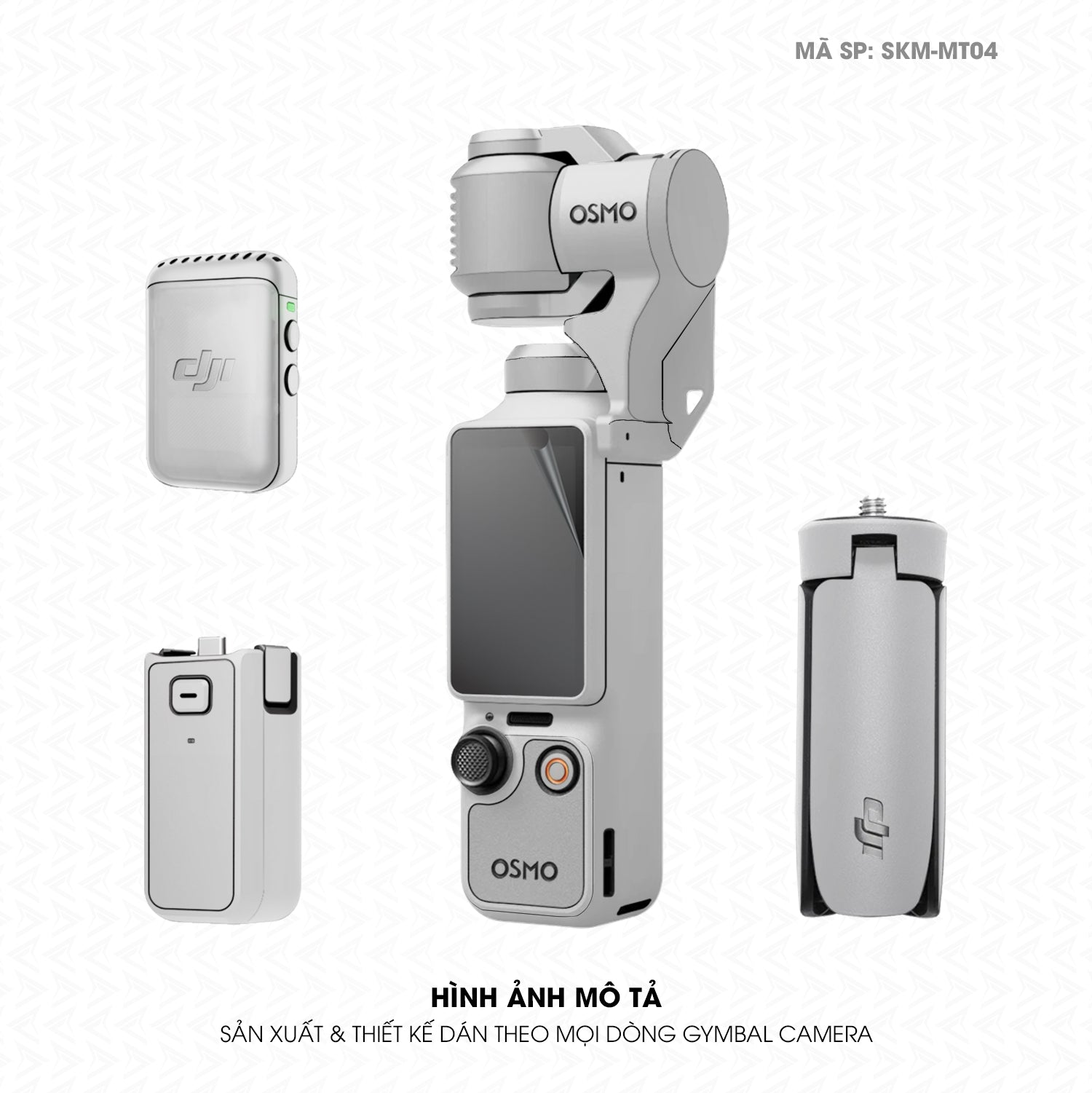 Dán Skin Gimbal Camera Đổi Màu Bạc | SKM-MT04