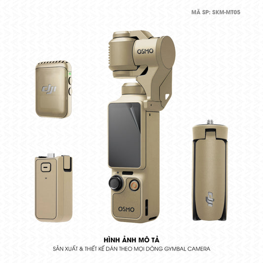 Dán Skin Gimbal Camera Đổi Màu Vàng Sampanh | SKM-MT05