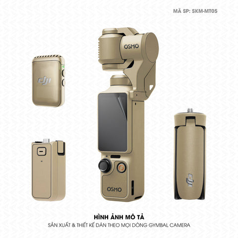 Dán Skin Gimbal Camera Đổi Màu Vàng Sampanh | SKM-MT05