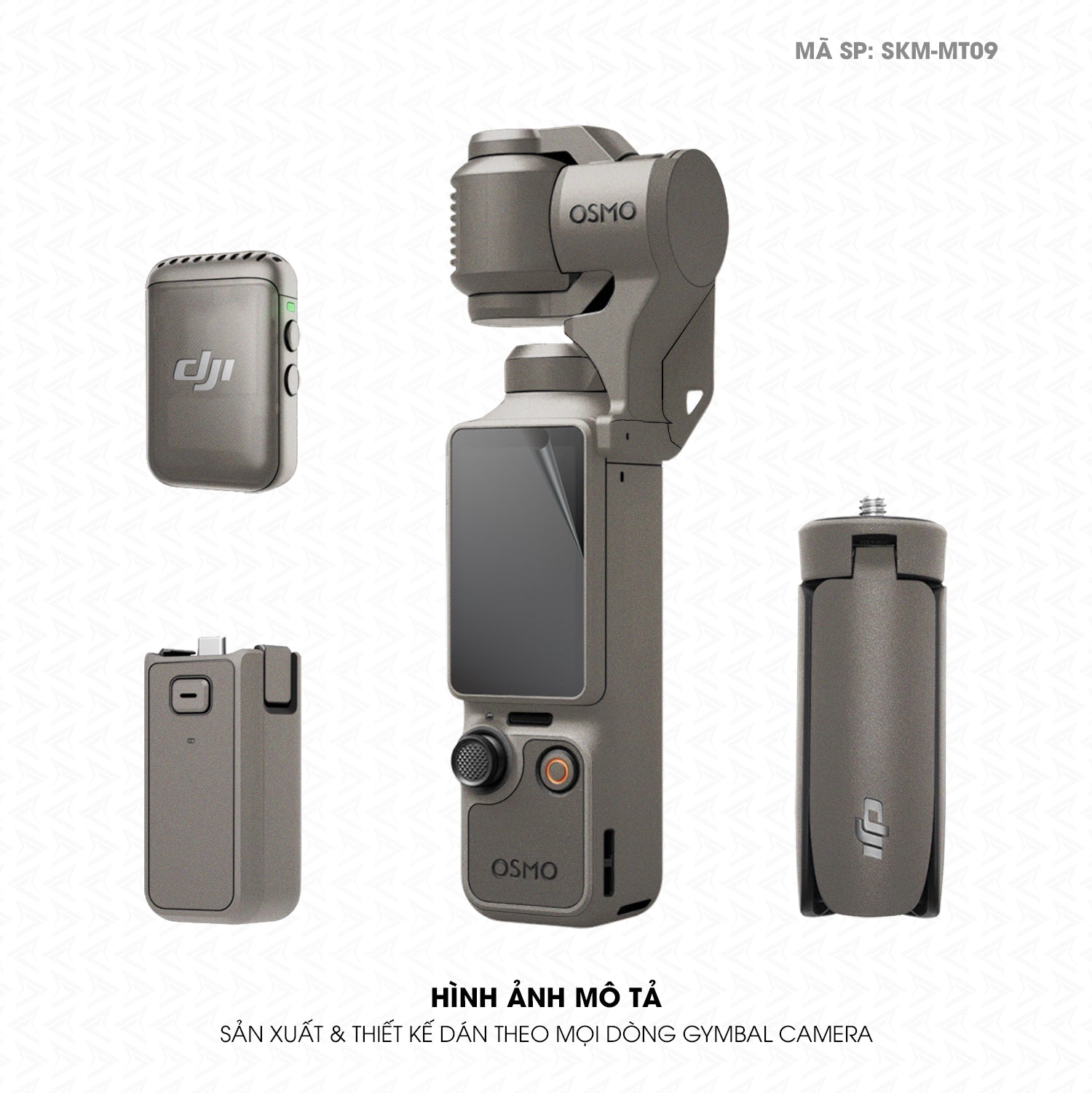 Dán Skin Gimbal Camera Đổi Màu Titanium | SKM-MT09