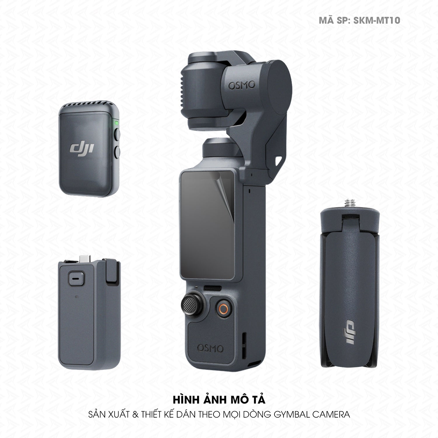 Dán Skin Gimbal Camera Đổi Màu Xanh Xám | SKM-MT10