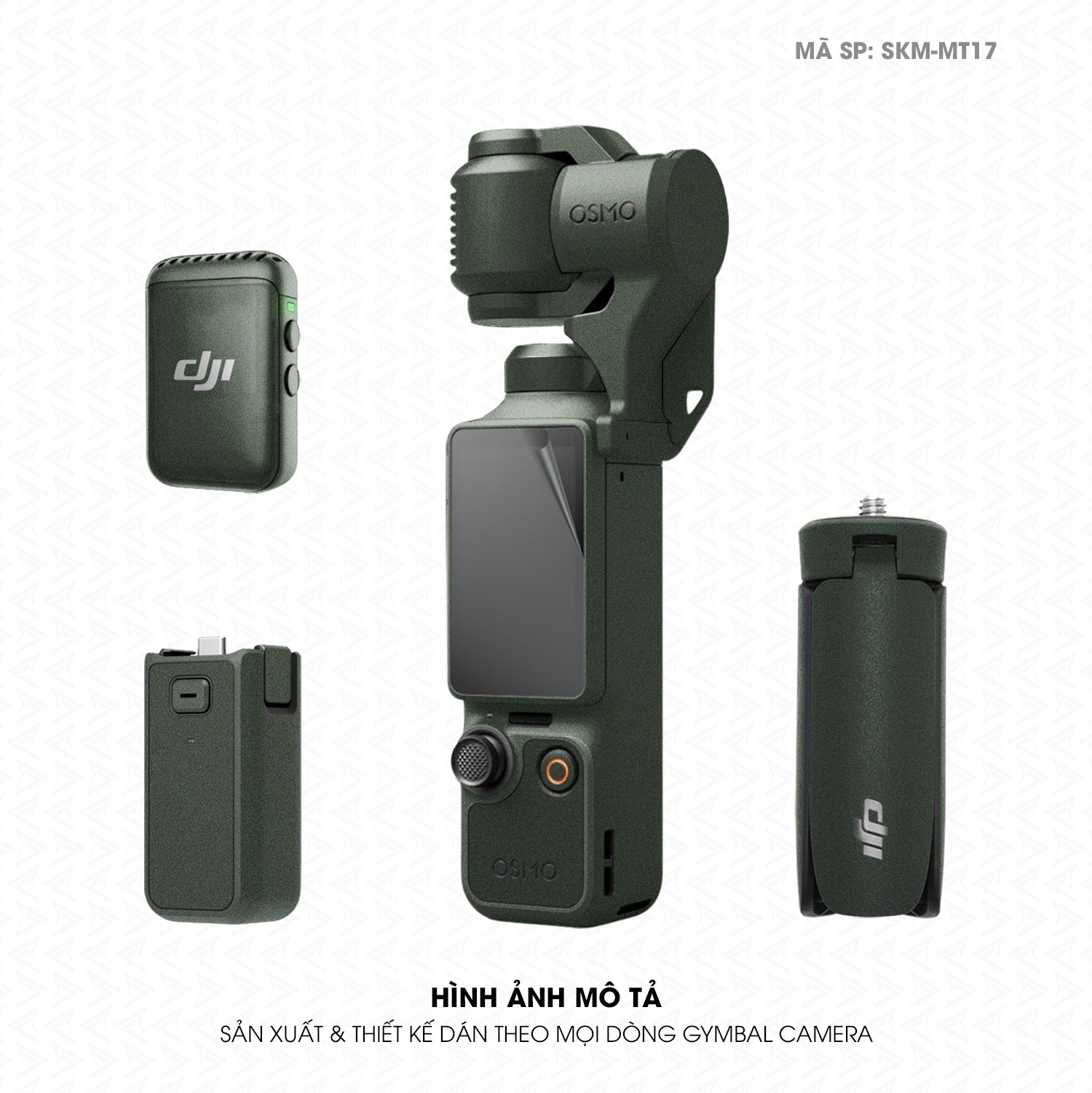 Dán Skin Gimbal Camera Đổi Màu Xanh Rêu | SKM-MT17