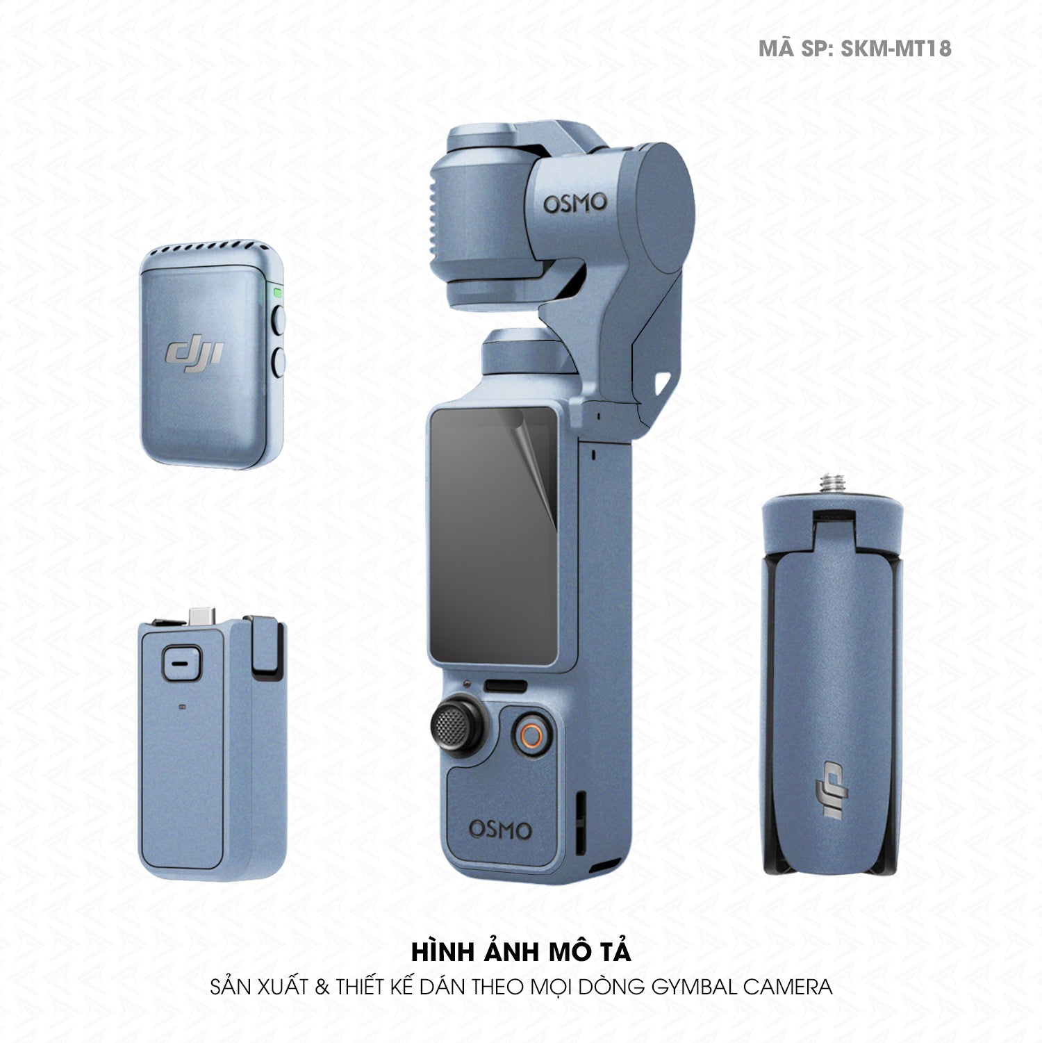 Dán Skin Gimbal Camera Đổi Màu Xanh Sierra | SKM-MT18
