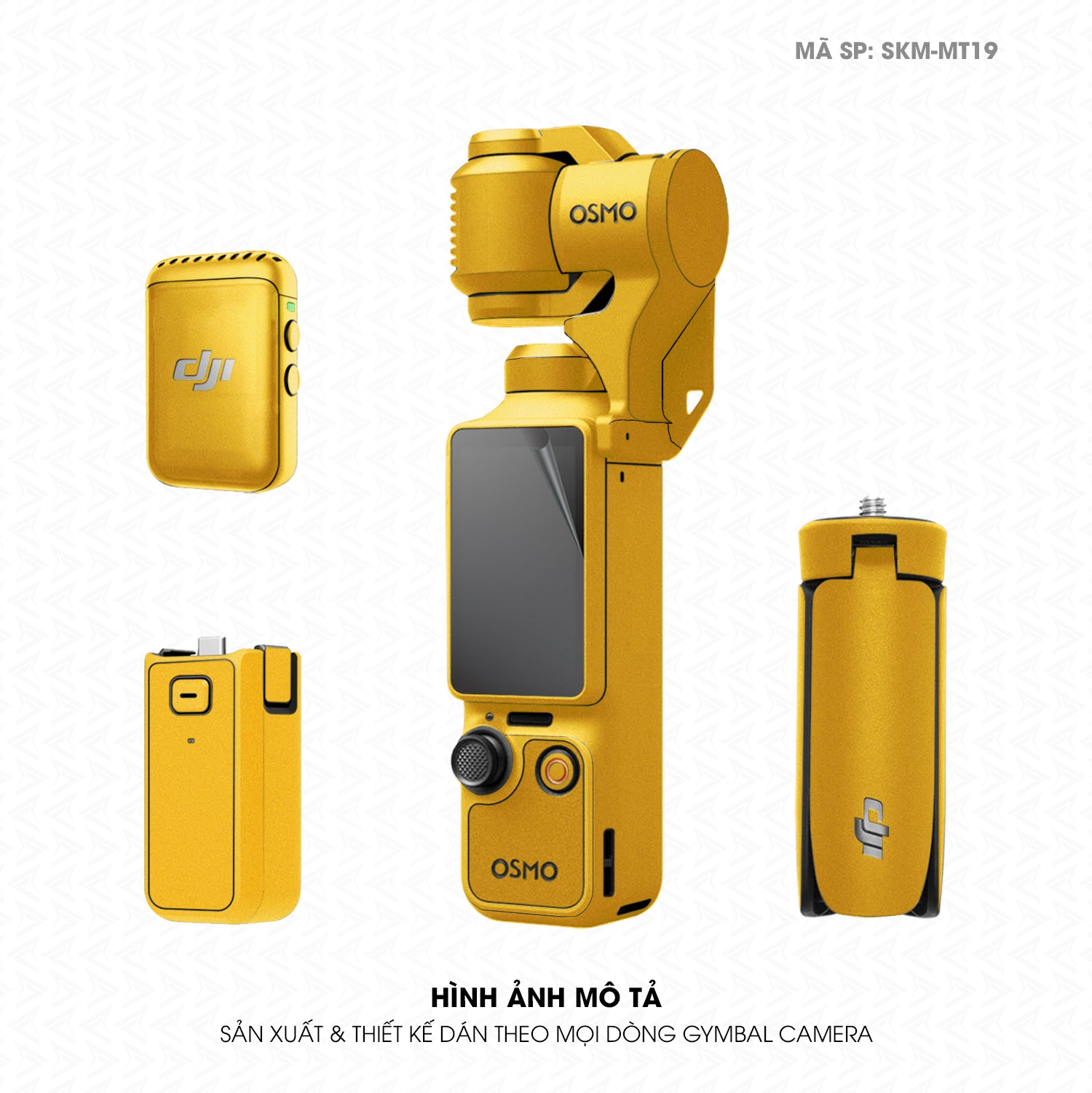 Dán Skin Gimbal Camera Đổi Màu Vàng | SKM-MT19