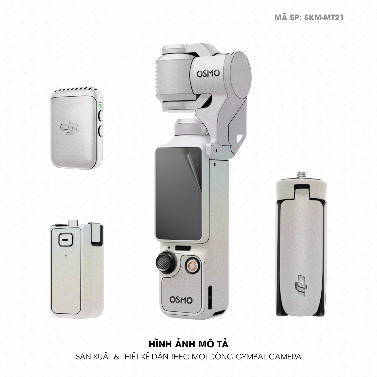 Dán Skin Gimbal Camera Đổi Màu Bạc Chuyển Sắc | SKM-MT21