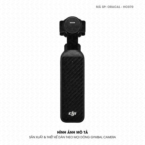 Dán Skin Gimbal Camera Vân Tổ Ong Đen | ORACAL-HC070