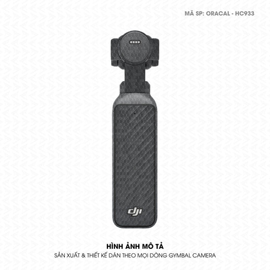 Dán Skin Gimbal Camera Vân Tổ Ong Xám | ORACAL-HC933