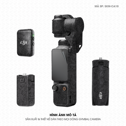 Dán Skin Gimbal Camera Vân Carbon Pattern | SKM-CA10