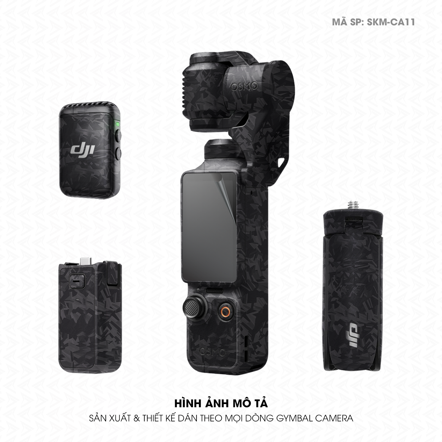 Dán Skin Gimbal Camera Vân Carbon Forget | SKM-CA11
