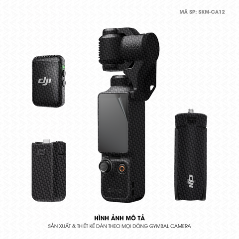 Dán Skin Gimbal Camera Vân Carbon Pattern Air | SKM-CA12