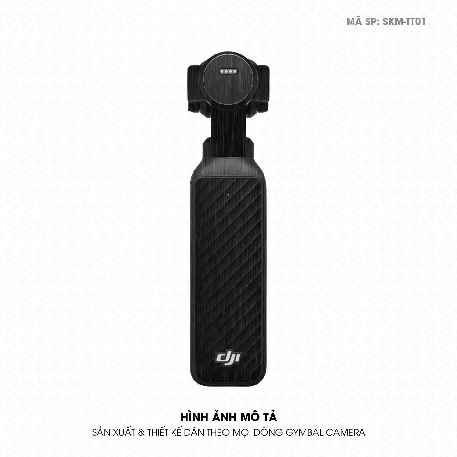 Dán Skin Gimbal Camera Vân Xước Titan Đen | SKM-TT01