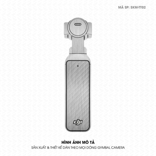 Dán Skin Gimbal Camera Vân Xước Titan Bạc | SKM-TT02