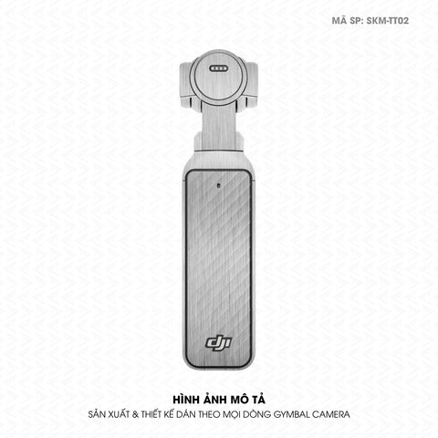 Dán Skin Gimbal Camera Vân Xước Titan Bạc | SKM-TT02