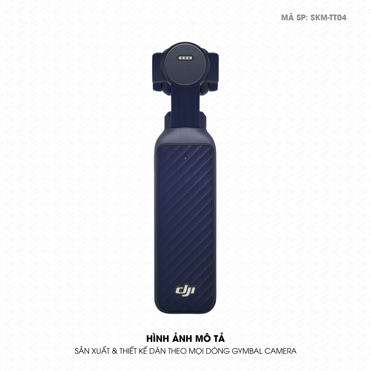 Dán Skin Gimbal Camera Vân Xước Titan Xanh Navy | SKM-TT04