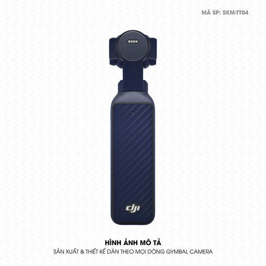 Dán Skin Gimbal Camera Vân Xước Titan Xanh Navy | SKM-TT04