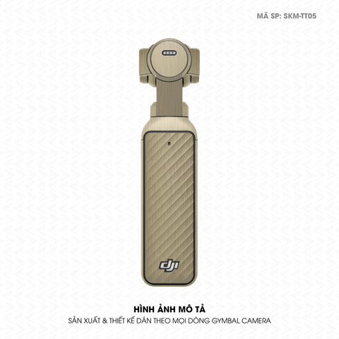 Dán Skin Gimbal Camera Vân Xước Titan Vàng Sampanh | SKM-TT05
