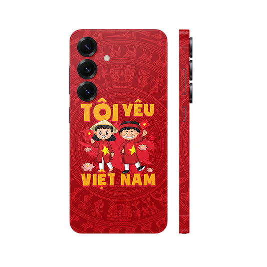 Dán Skin Galaxy S24 Series Hình Tôi Yêu Việt Nam | Chủ Đề Việt Nam